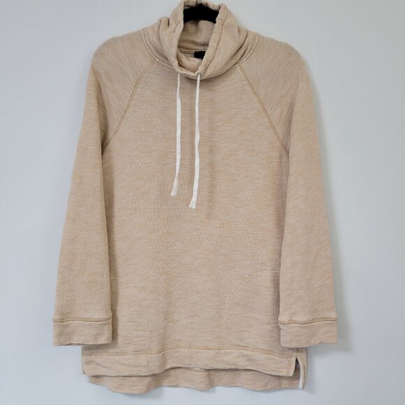 J. Crew Tops - J.Crew 100% Cotton Funnel Neck Pullover Sweatshirt Scandi Loungewear